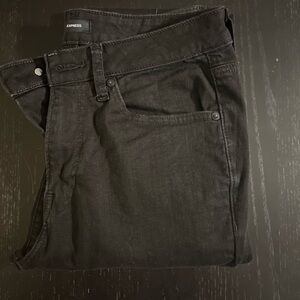 Express Athletic Skinny Black Jeans